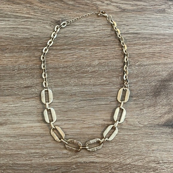 Express Gold Chain Reversible Necklace - Black & Textured - Picture 4 of 8
